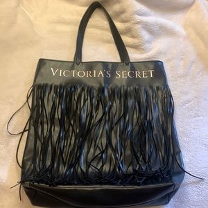 Leather tote bag